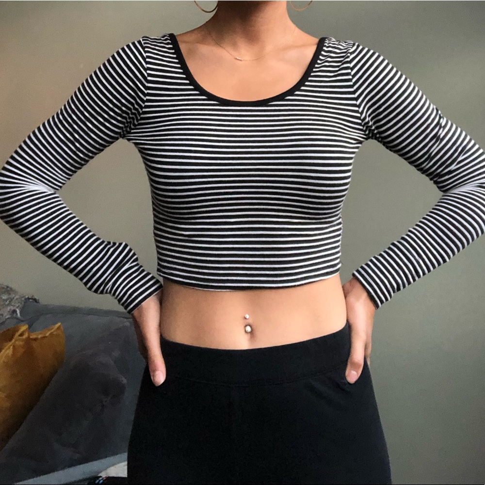 Striped Crop Top